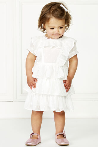 TAYLOR S/S TIER DRS in colour CLOUD DANCER