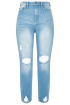 SIENNA SUPER HIGH RISE JEAN in colour BRIGHT WHITE