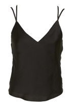 DRAWSTRING CAMI in colour CAVIAR