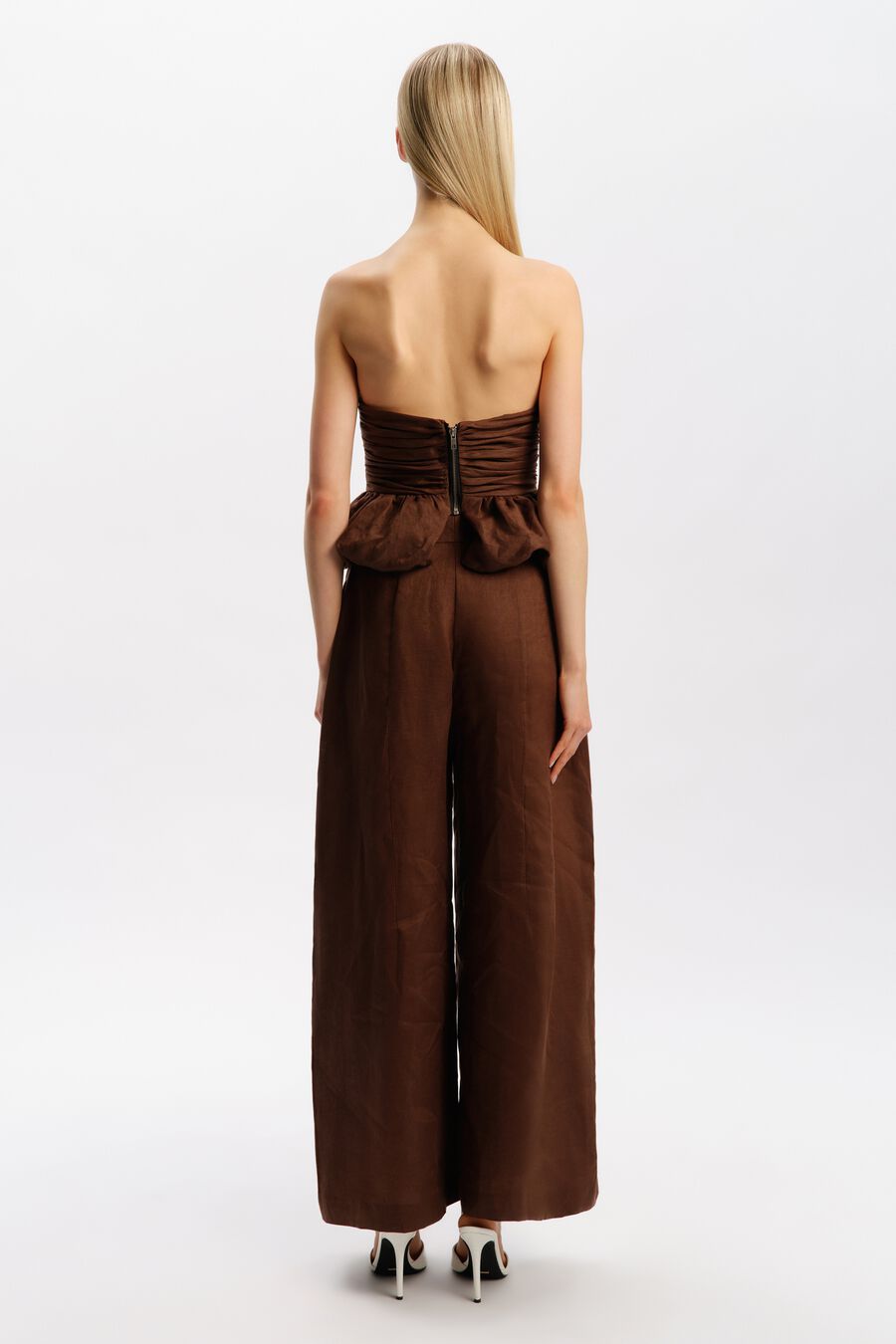 Alessio Strapless Linen Top