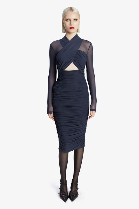 ALIYAH DRESS in colour BLACK IRIS