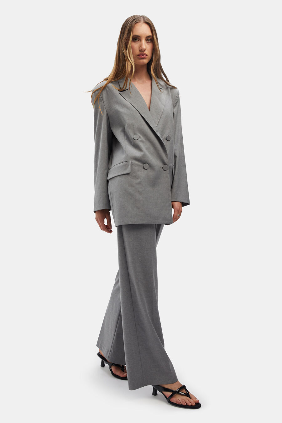 SACHA OVERSIZED BLAZER in colour DUSK GREY