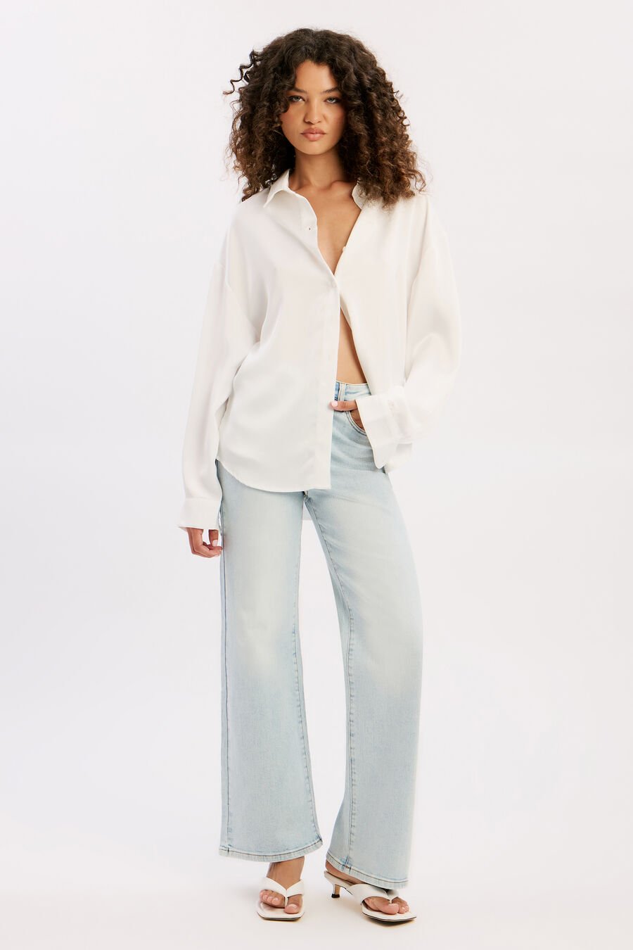 Luana Oversized Satin Shirt