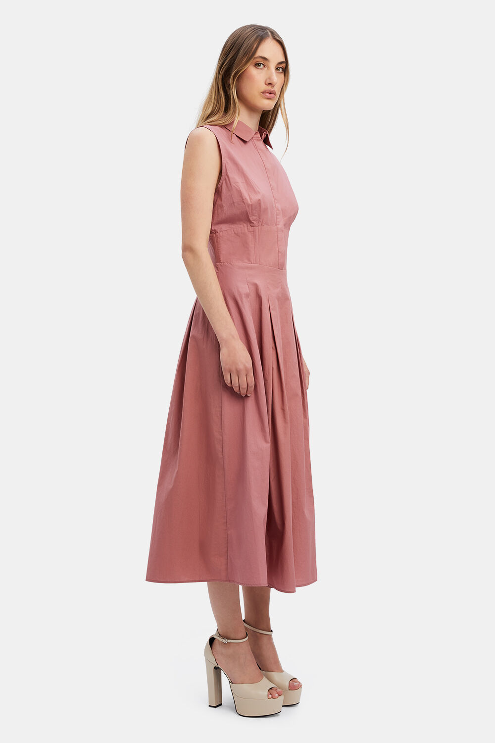 LEVANTE SHIRT DRESS in colour TUSCANY