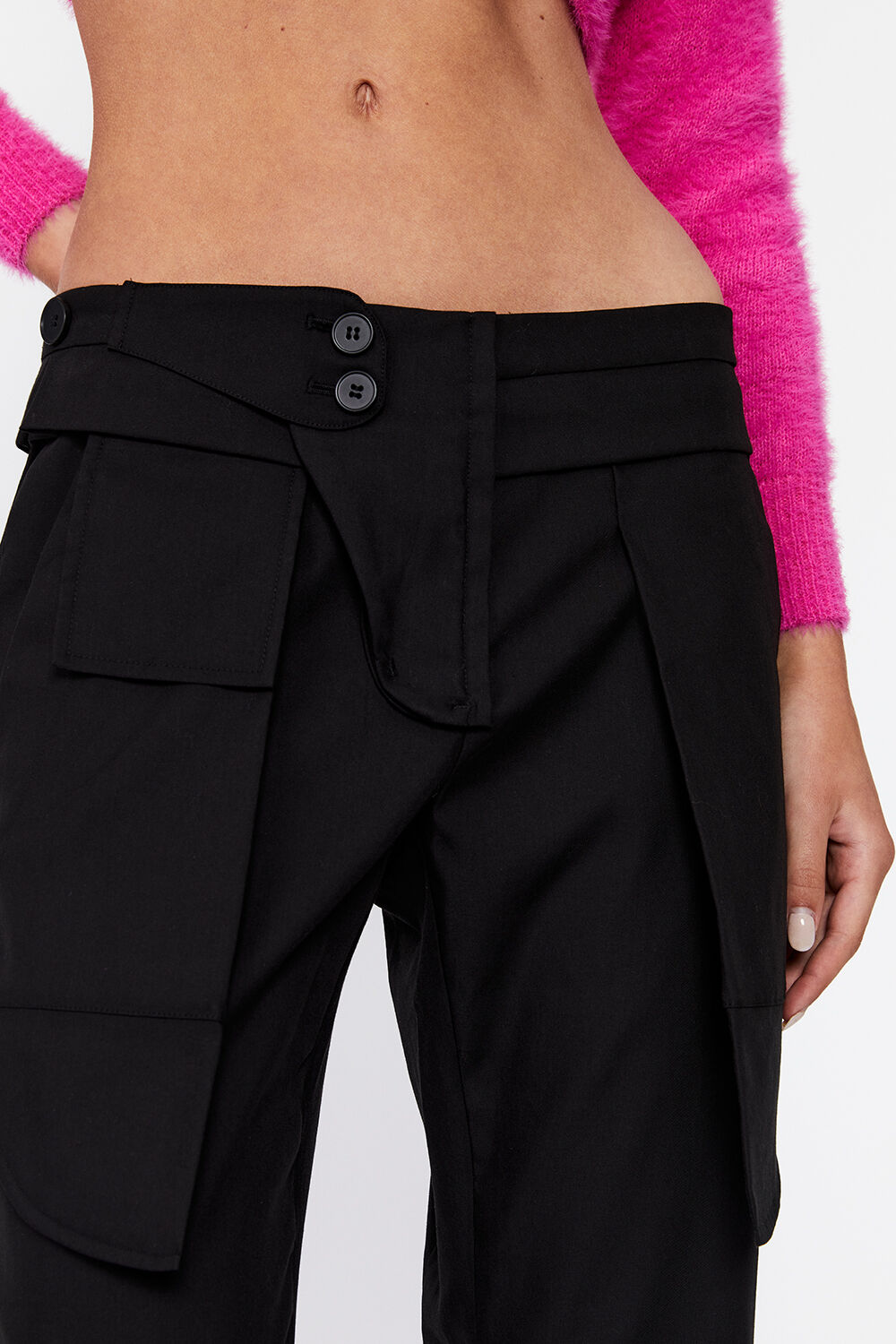 DECONSTRUCTED PANT in colour CAVIAR