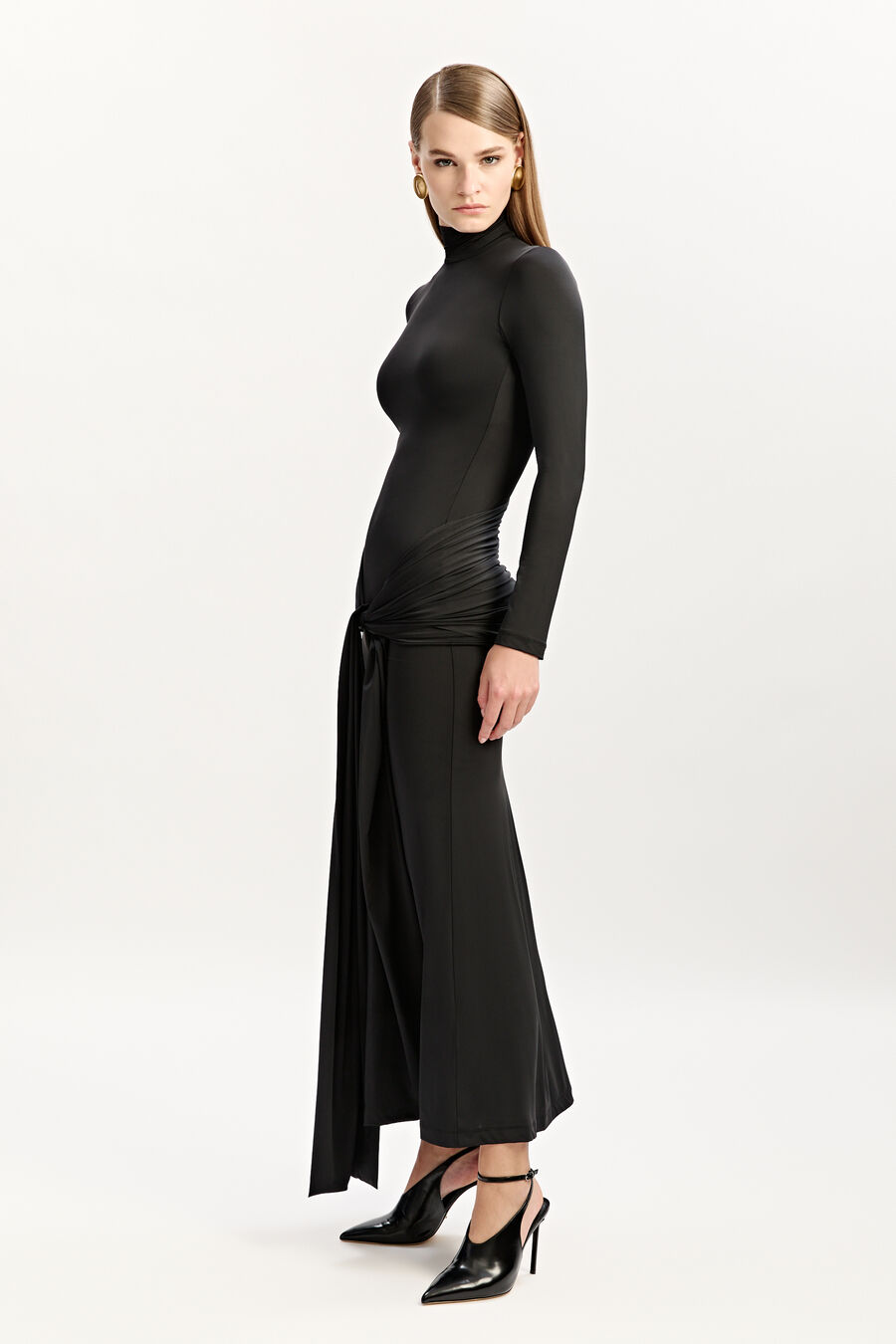 Alix Maxi Tie Front Dress