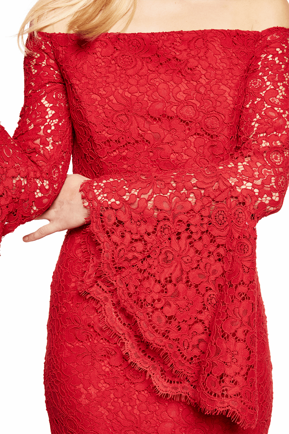 bardot solange lace dress