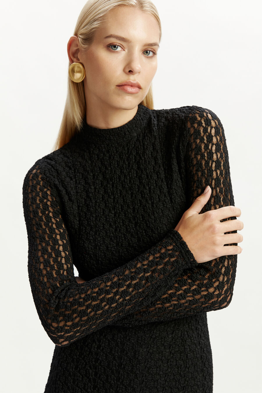 Vezza Floral Mesh Dress