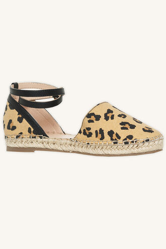 TODDLER LEOPARD ESPADRILLES in colour ANTELOPE