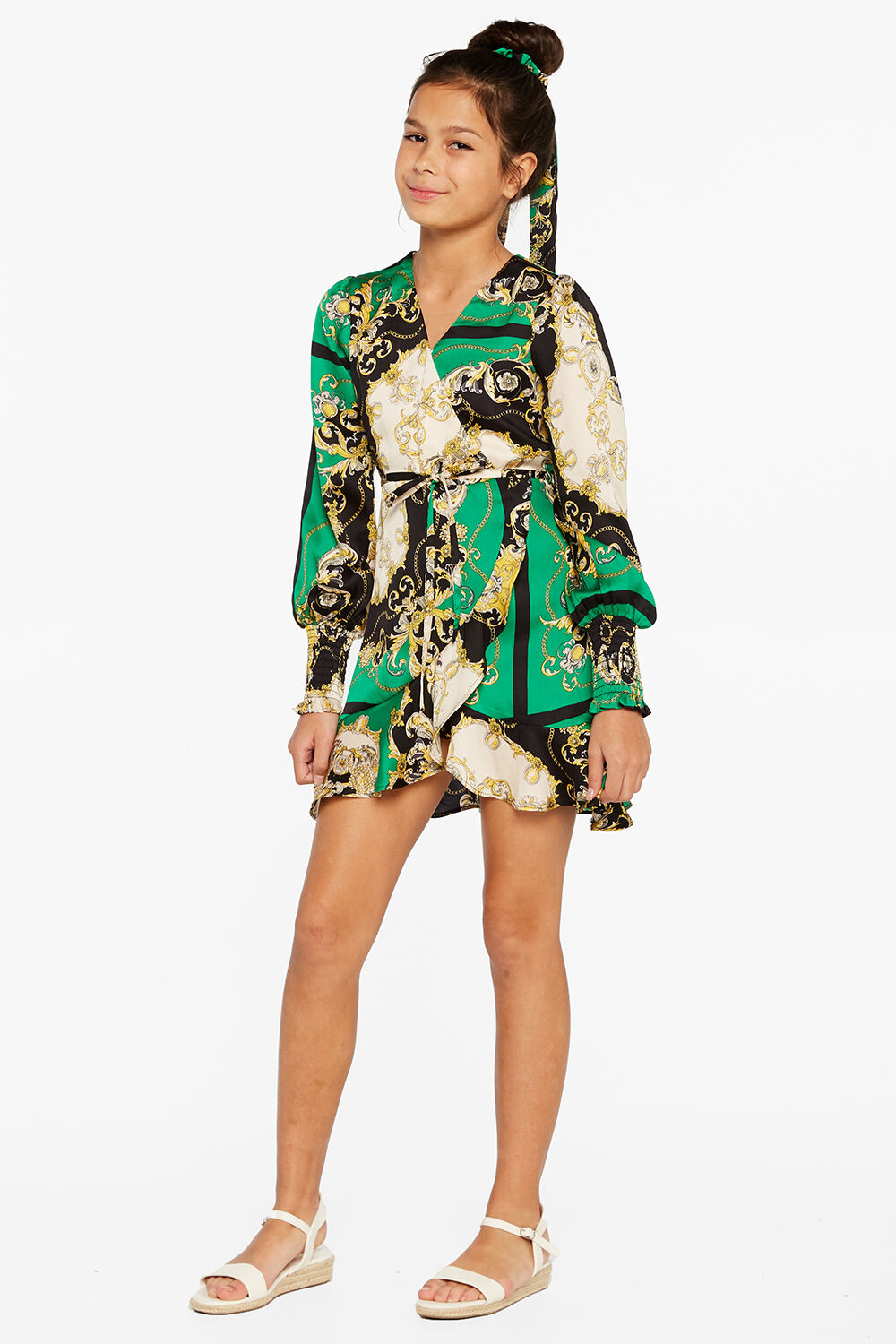 scarf wrap dress