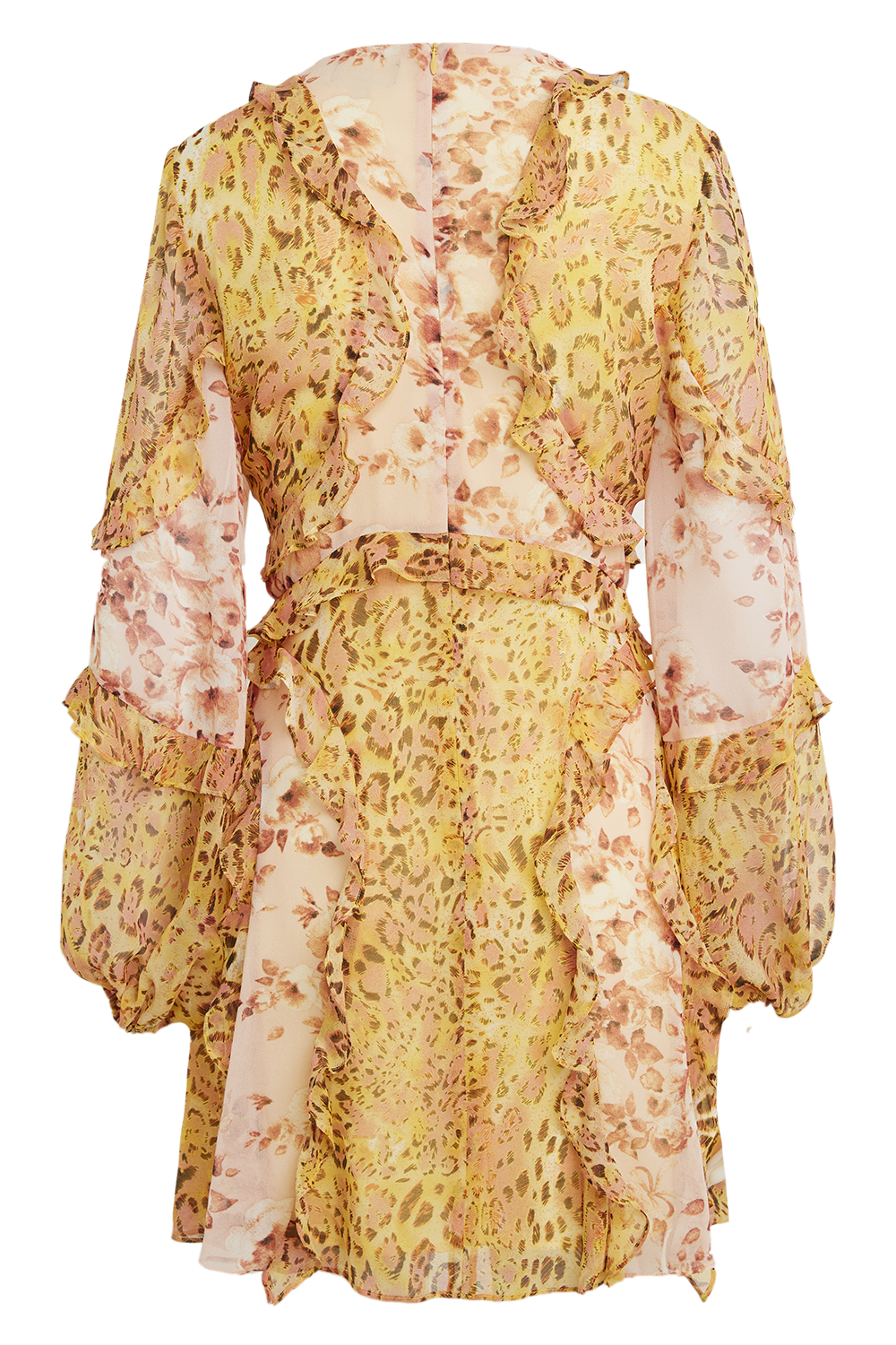 MIXED PRINT DRESS in colour WINTER WHITE