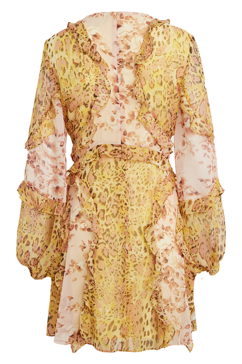 MIXED PRINT DRESS in colour WINTER WHITE