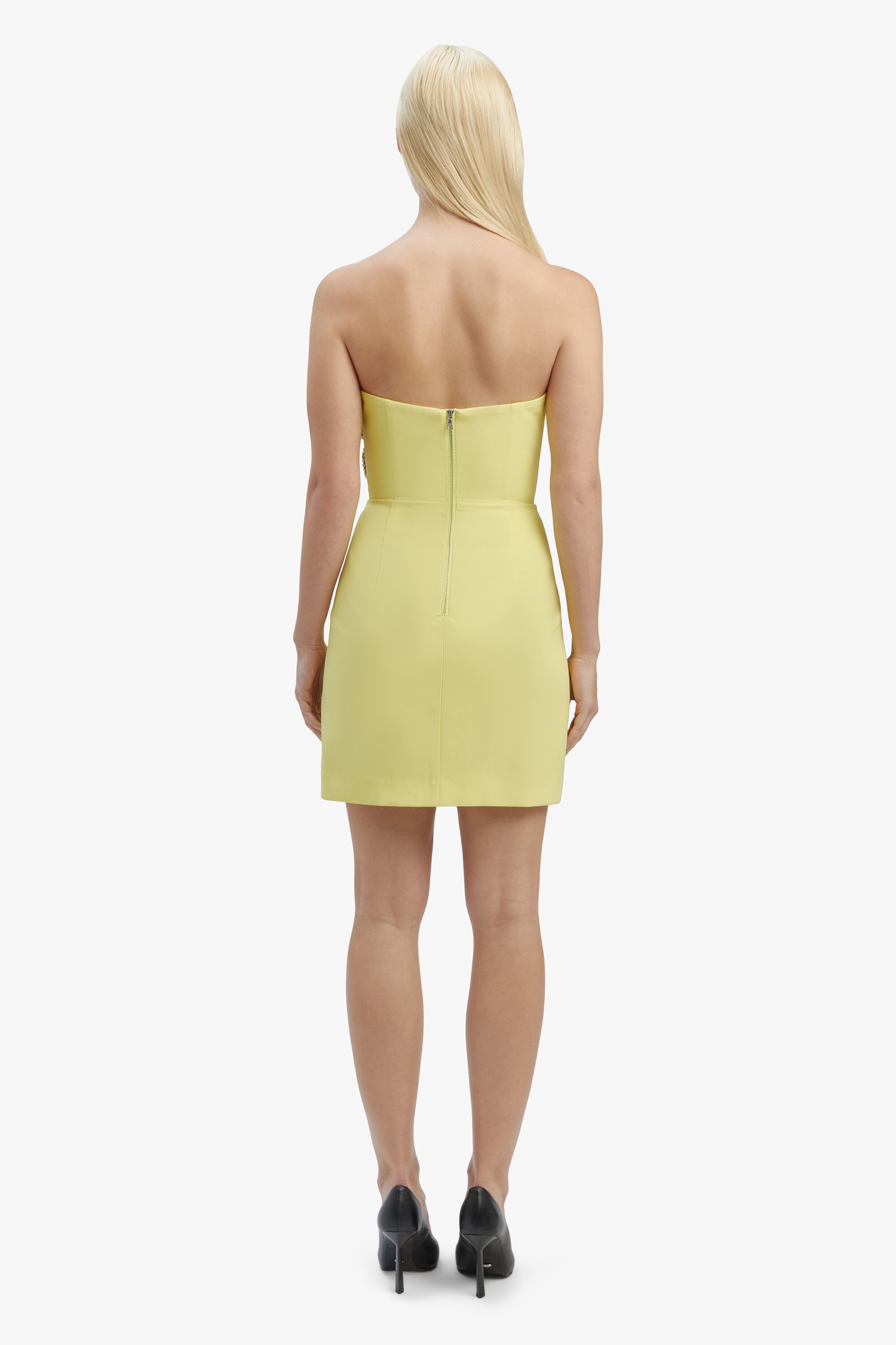 Ambiance Mini Dress In Limoncello Bardot