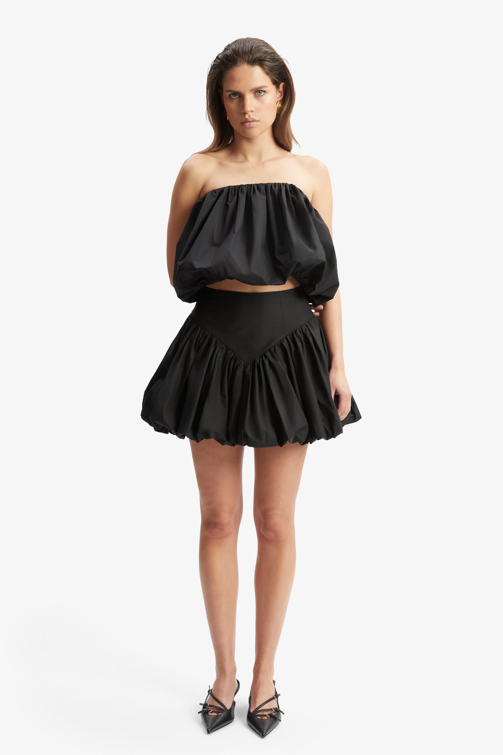 スカート BORDERS at BALCONY BALLOON MINI SKIRT Venice Balloon Skirt – THE TOÉ