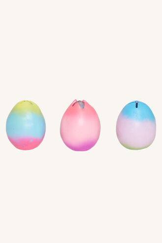 UNICORN SQUEEZE EGG in colour BRIGHT WHITE