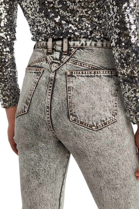 ACID WASH SLIM JEAN in colour JET SET