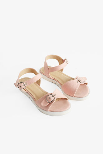 BUCKLE EYELET SANDAL in colour PARADISE PINK