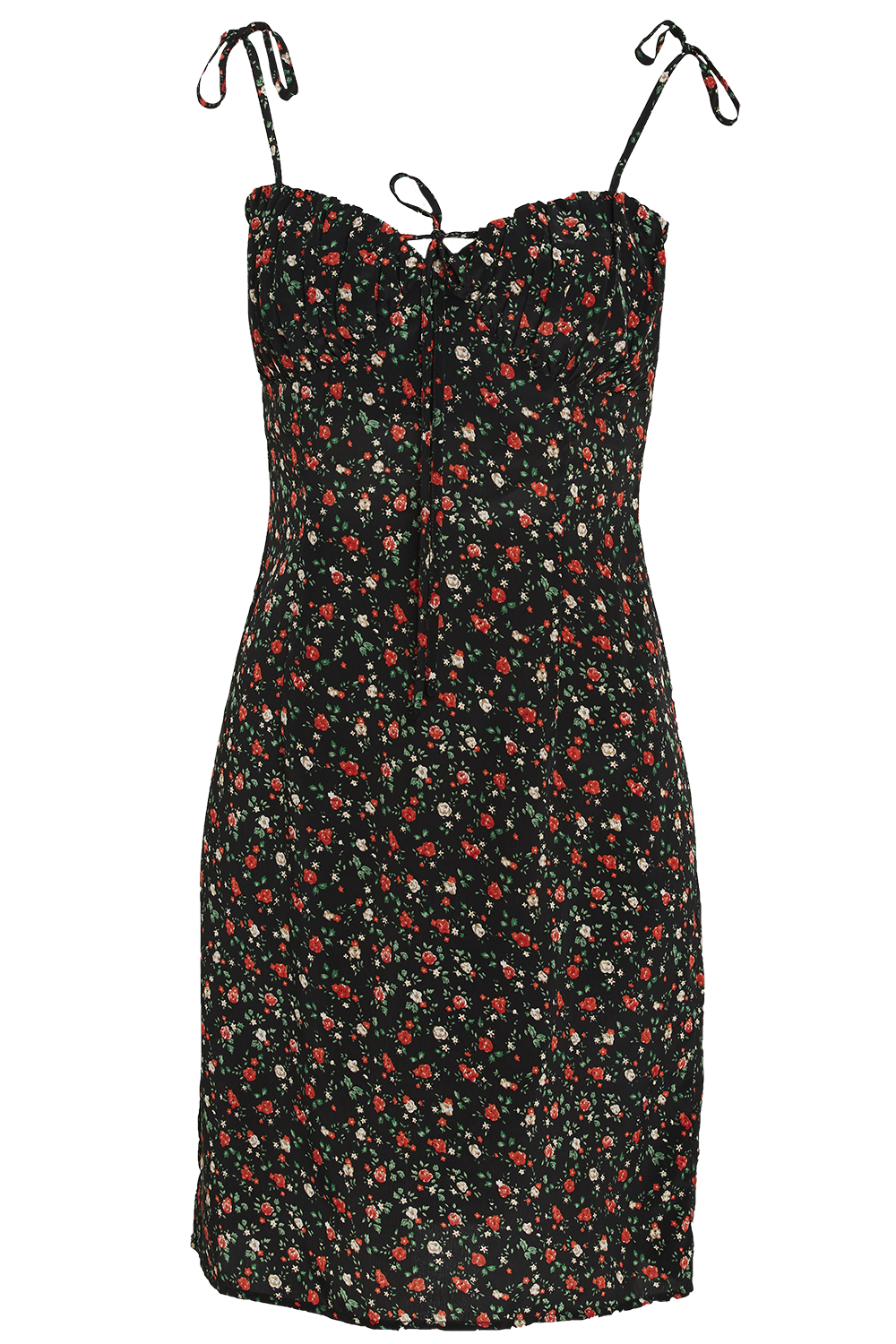 DIANNE FLORAL DRESS in colour BLACK BEAN