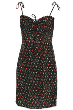 DIANNE FLORAL DRESS in colour BLACK BEAN