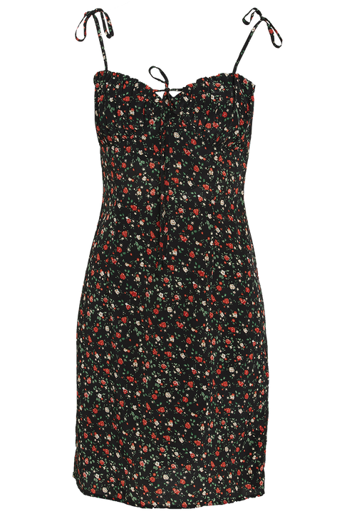 DIANNE FLORAL DRESS in colour BLACK BEAN