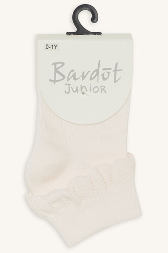 COTTON FRILL SOCKS in colour VEILED ROSE