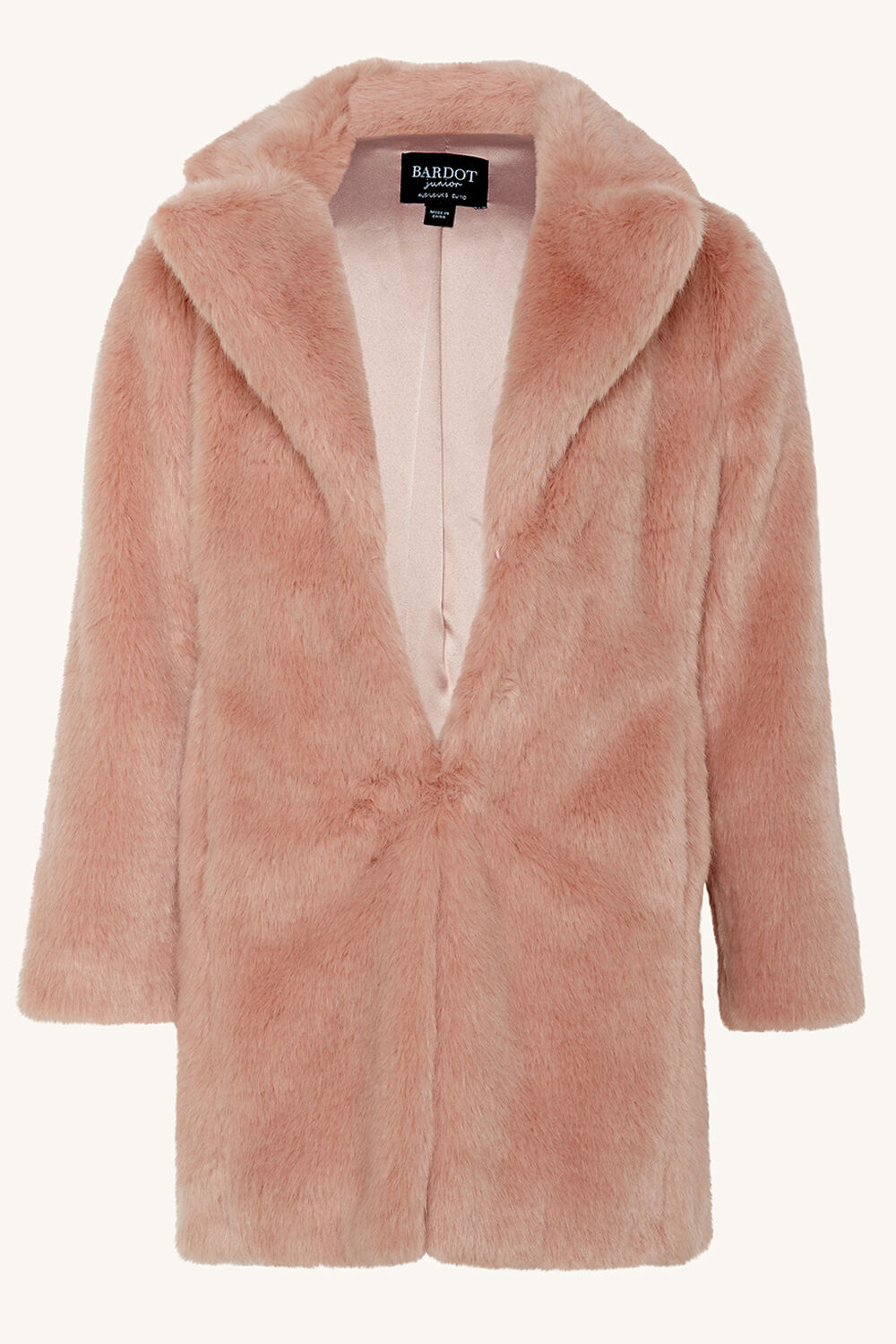 Junior Girl Faux Fur Midi Coat Junior Girls 27 Coats & Jackets