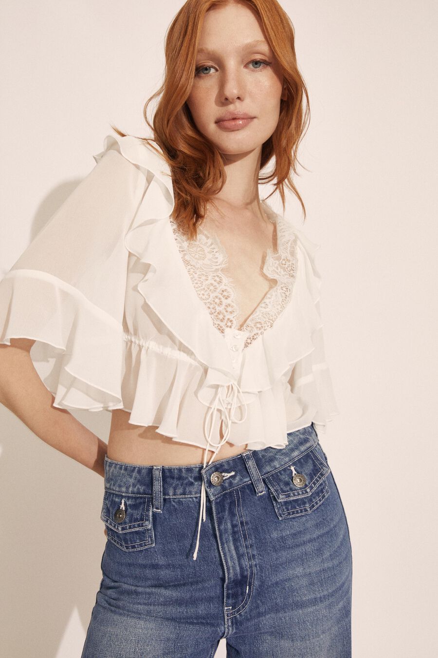 Louelle Lace Top