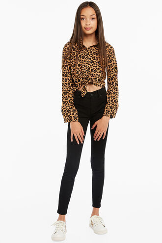 ULLA TIE SHIRT in colour LATTE