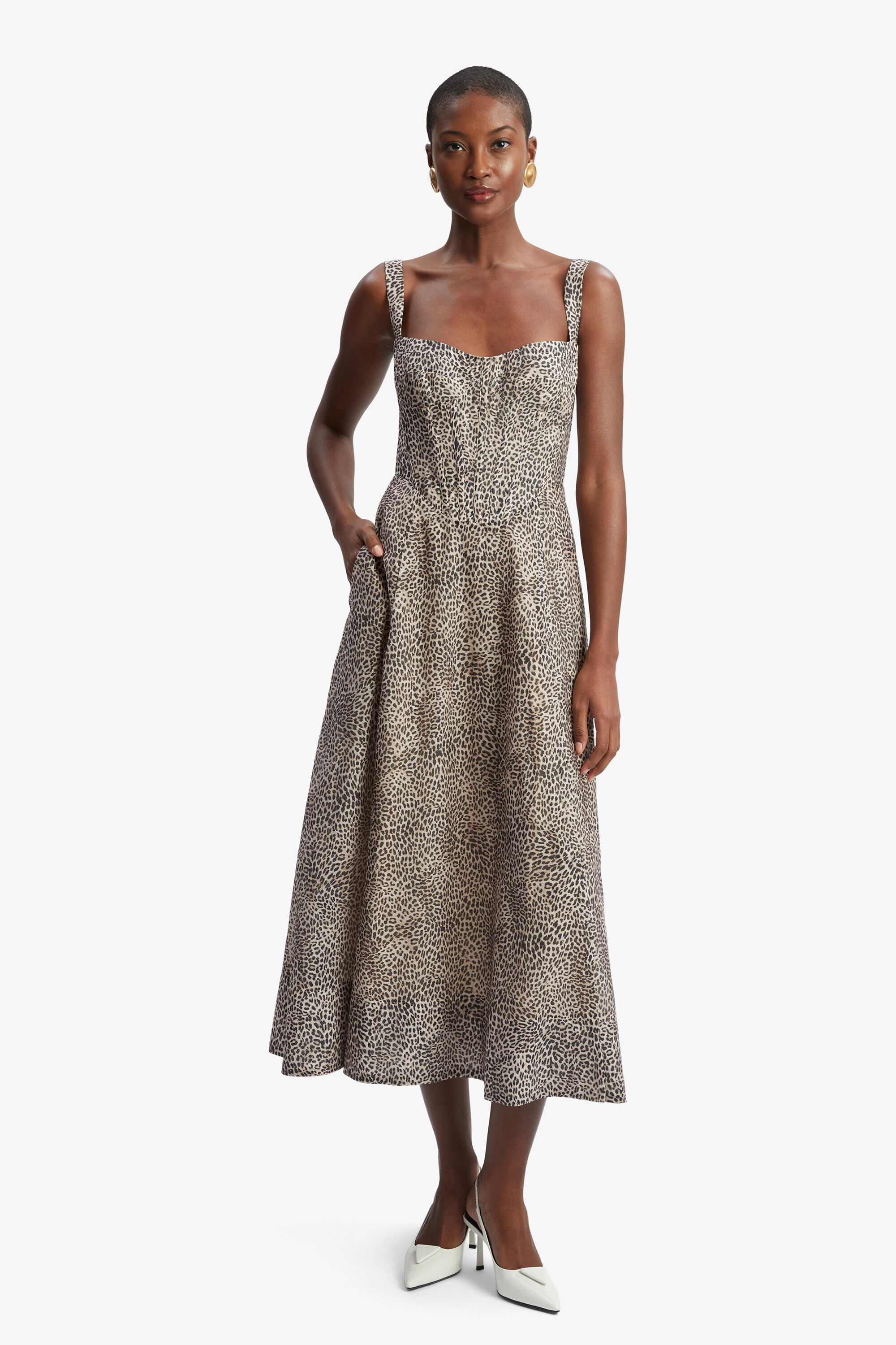Bardot leopard shirt dress sales