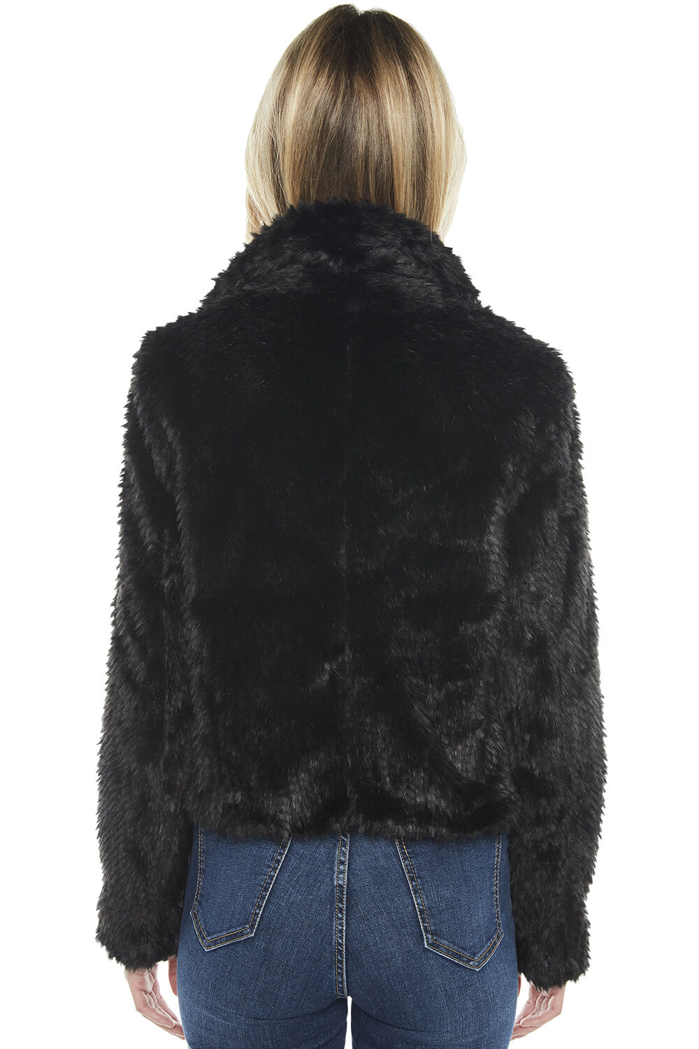 faux fur jacket bardot