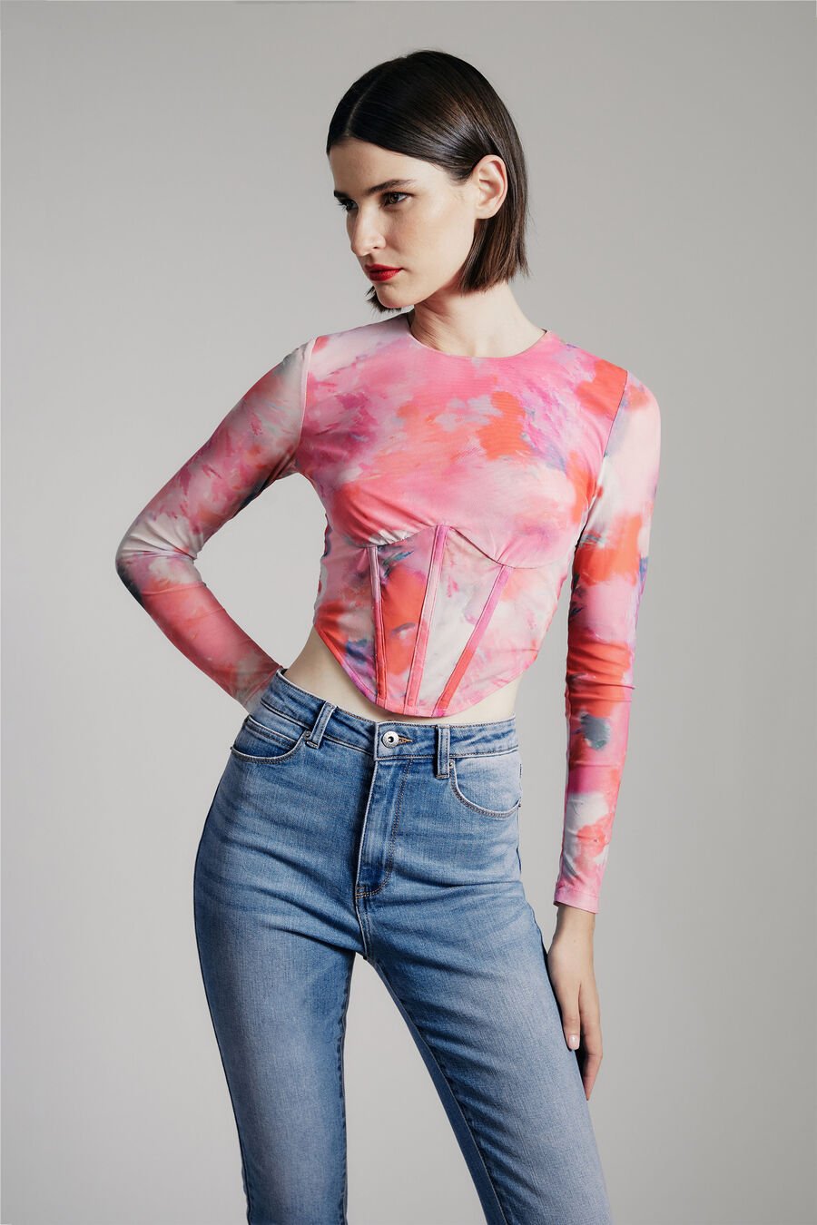 Lena Mesh Corset Top