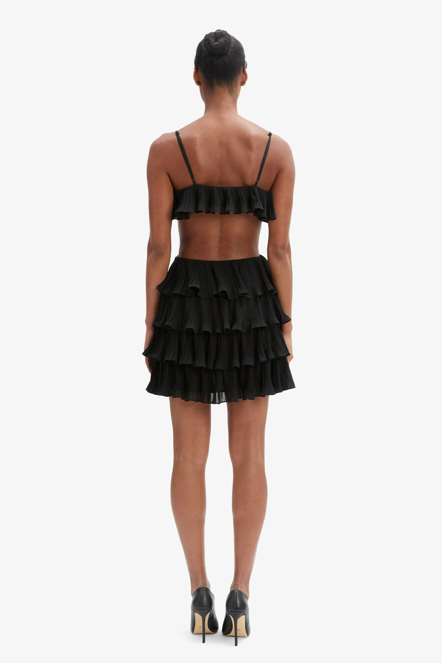 Ilara Pleated Cut Out Dress