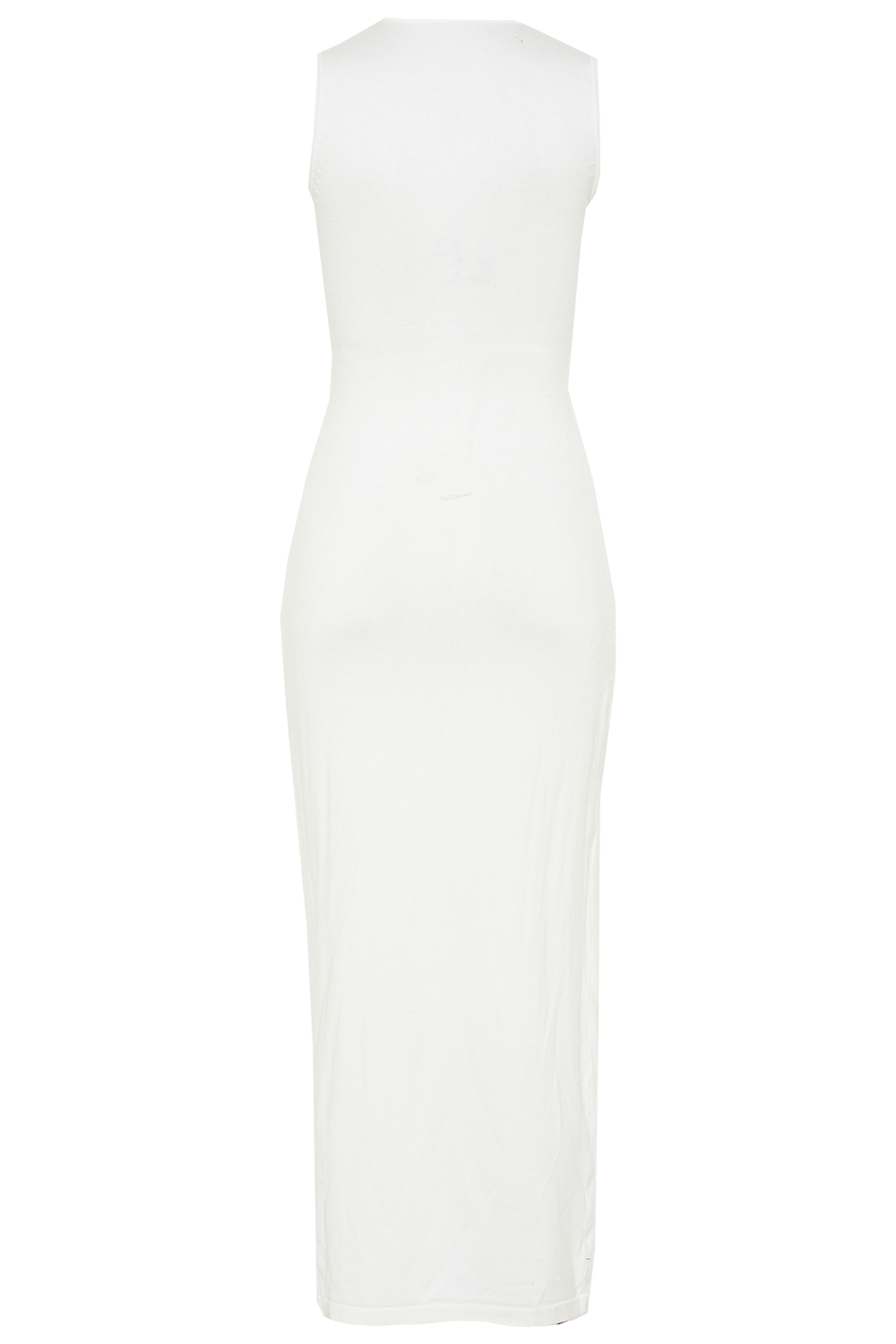 SARA KNIT MAXI DRESS in colour CLOUD DANCER