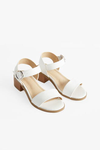CALLIA BUCKLE HEEL in colour CLOUD DANCER