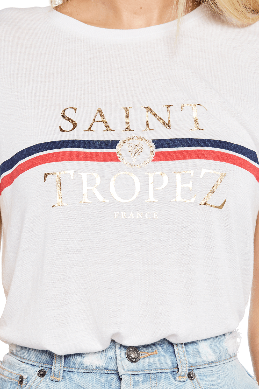 repulsion Høne Relativ størrelse Saint Tropez Tee in White | Bardot