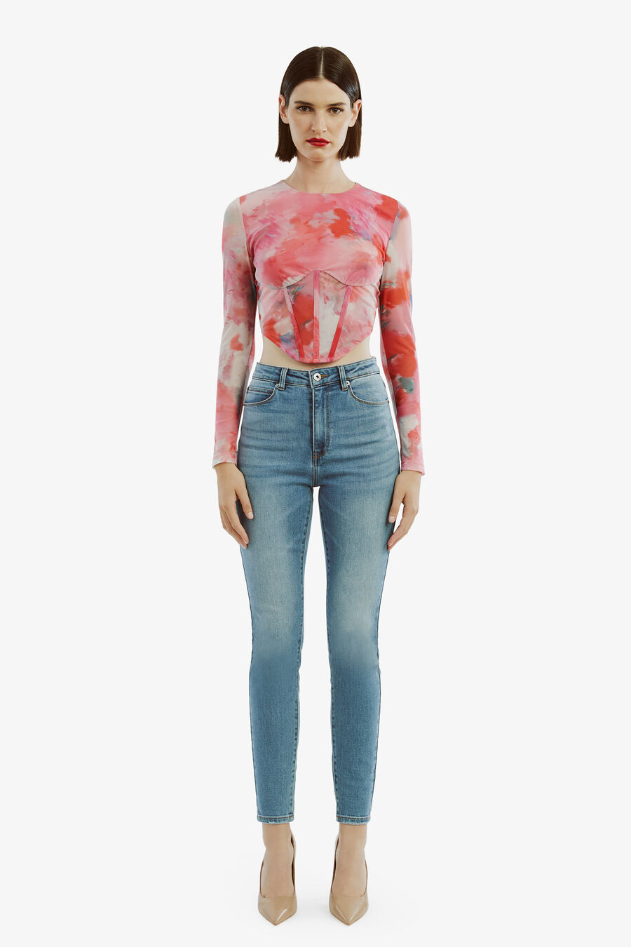 Lena Mesh Corset Top