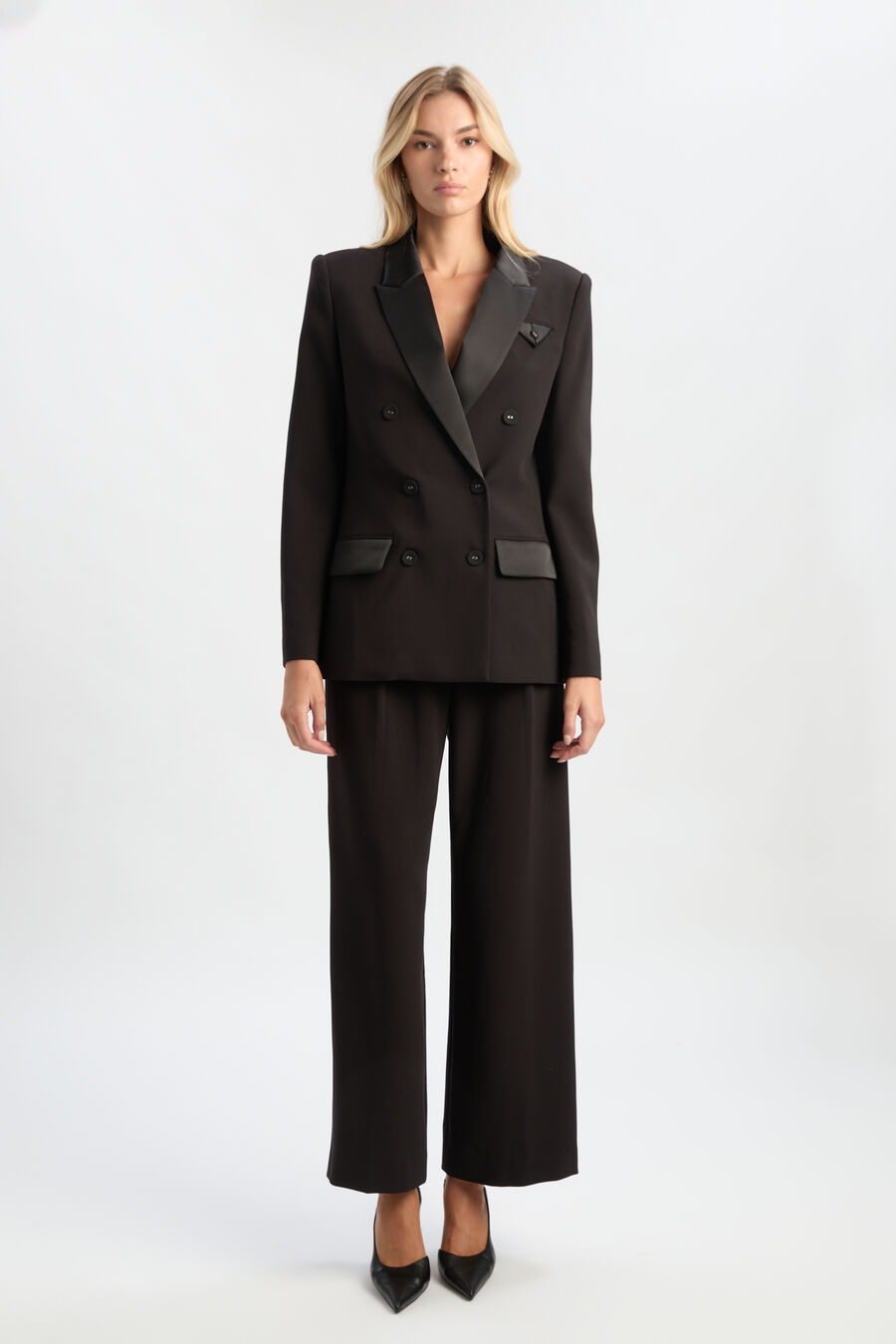 Sloane Satin Detail Blazer