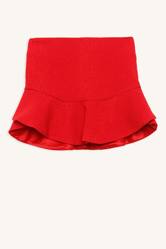 SNAKE FRILL SKIRT in colour LOLLIPOP