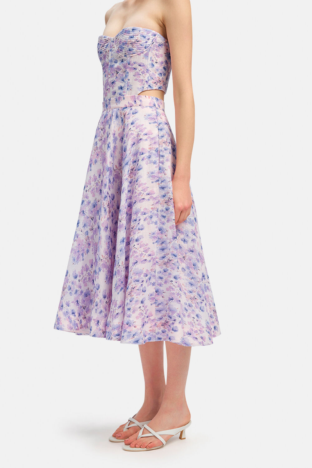 MIRABELLE MIDI SKIRT in colour METEORITE