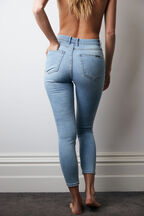 KHLOE HI CROP JEAN in colour CITADEL