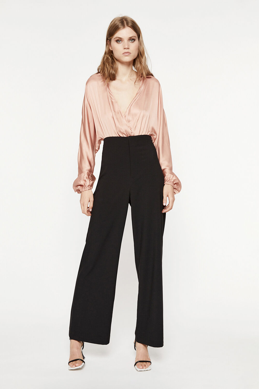 ISABELLA WRAP BODYSUIT in colour MOCHA BISQUE