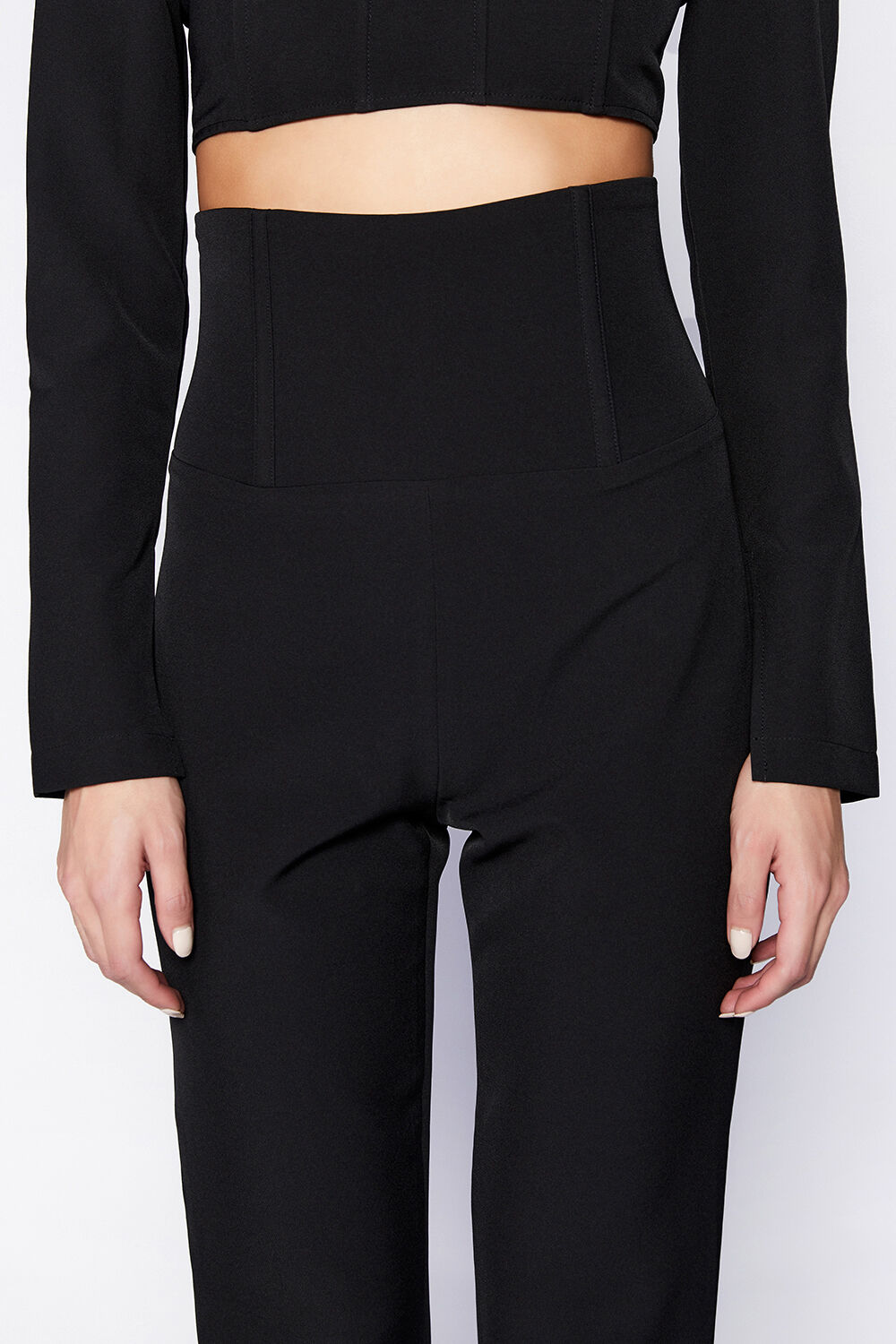 KENDALL CORSET PANT in colour CAVIAR