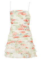 REMI FLORAL DRESS in colour MARSHMALLOW