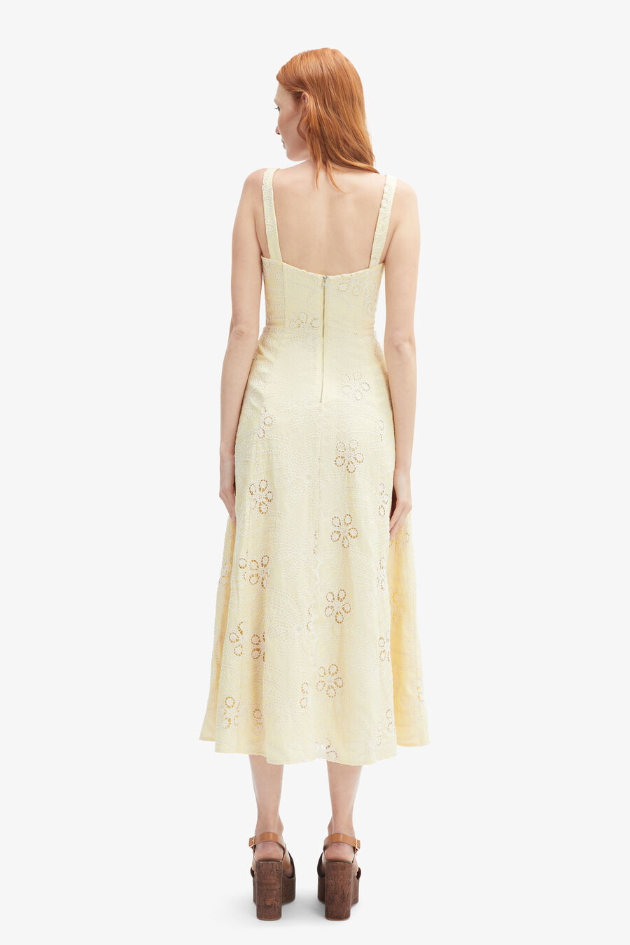 LILAH CORSET MIDI DRESS in colour YELLOW DSY