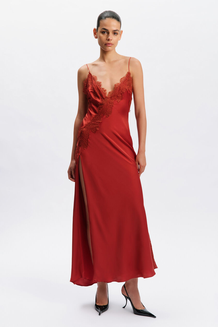 Serena Lace Detail Maxi Dress