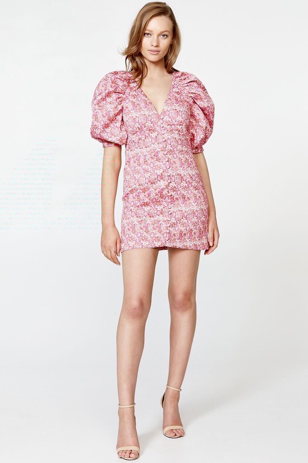 Marnie Mini Dress in Pnk Floral | Bardot