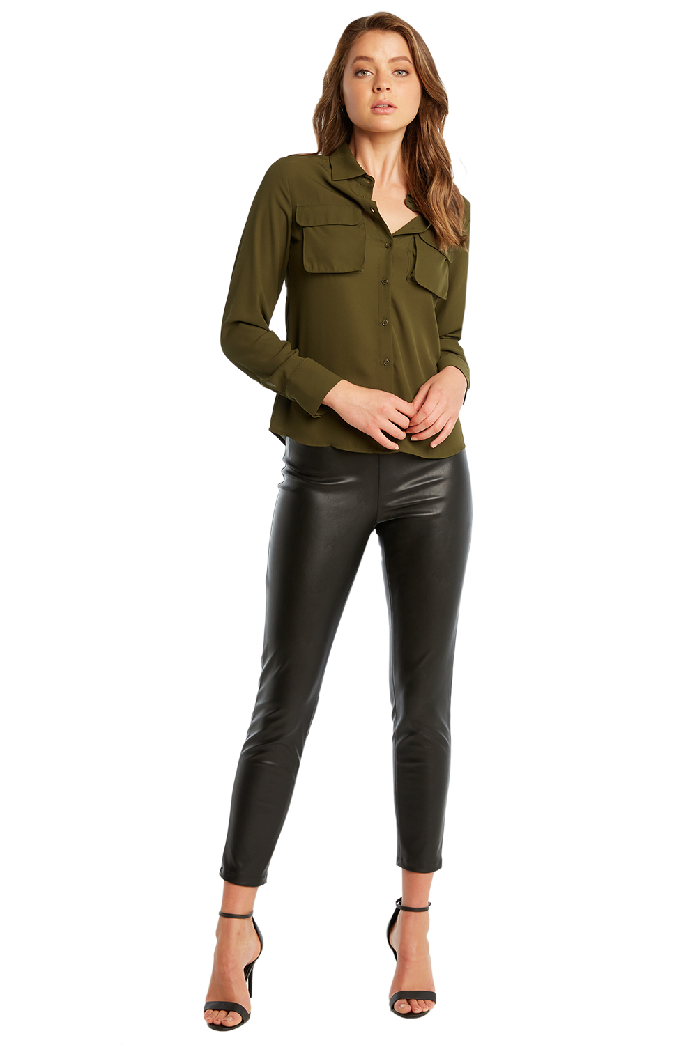 vegan leather pant