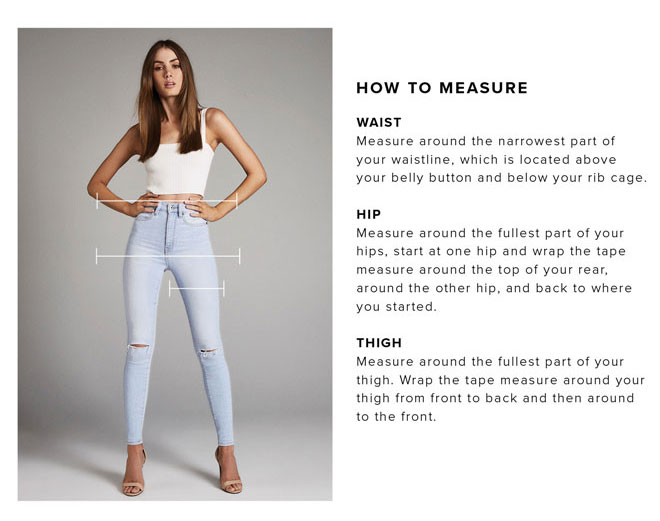 Bardot Womens Denim Size Guide