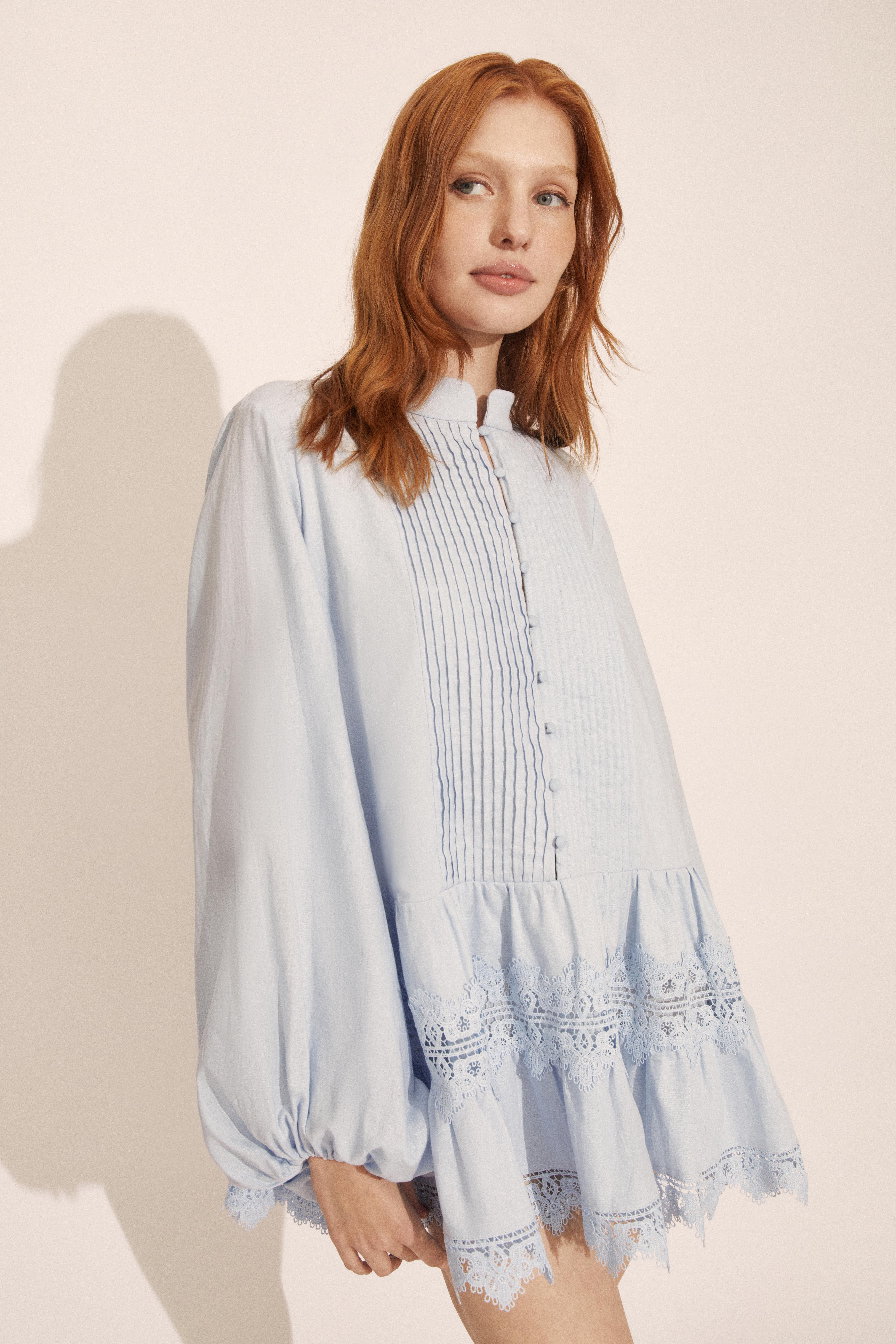 Bardot Antonia Lace Trim Mini Dress